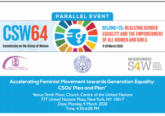 CSW64 parallel event on realizing gender equality